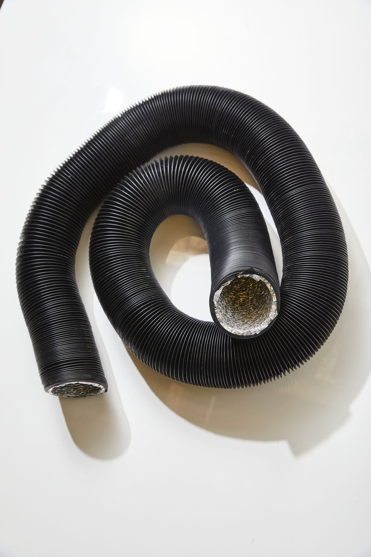 Replacement 3in x 20ft Ducting Hose - Flexible, matte black