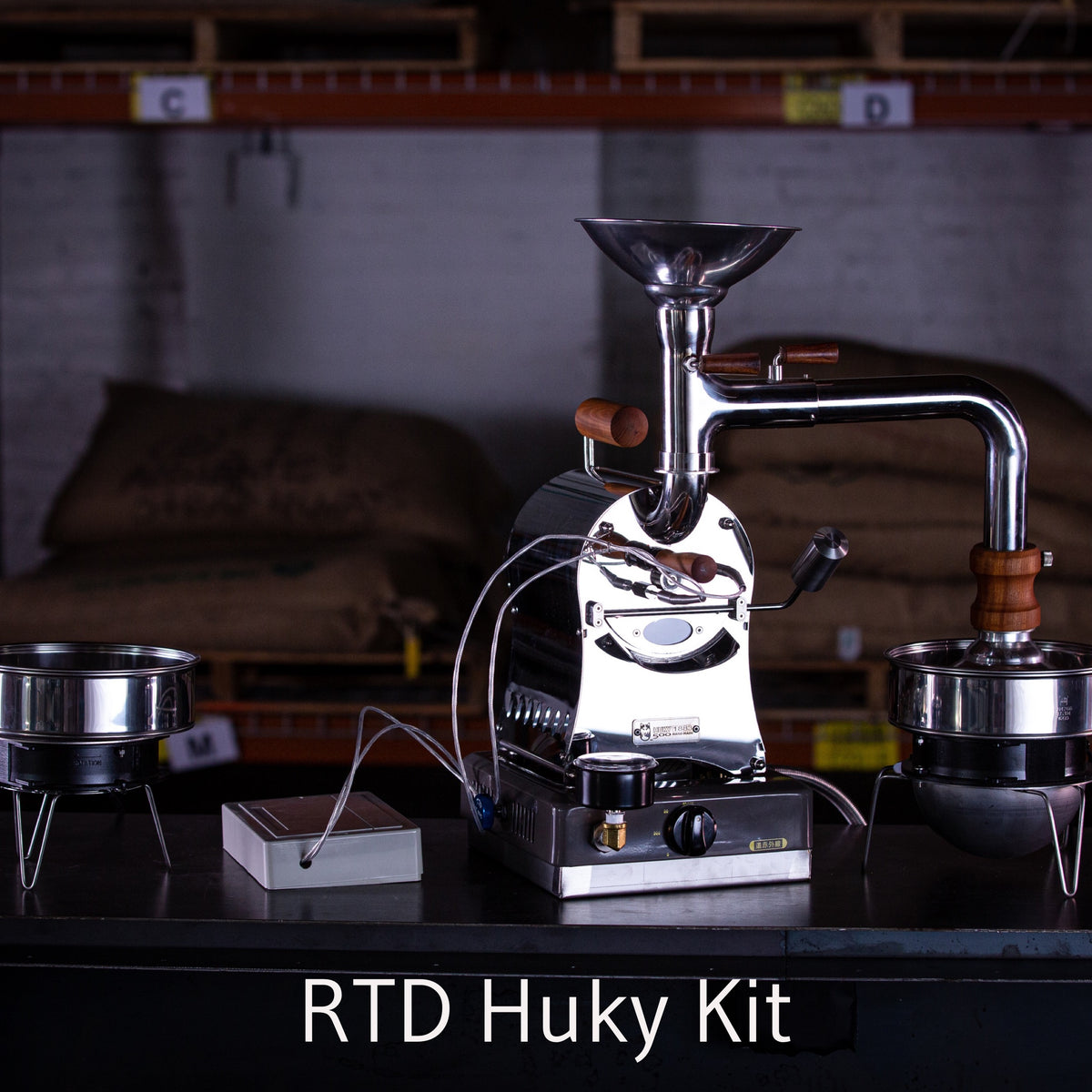 HUKY 500T, 500G GAS PROFESSIONAL AND HOME COFFEE ROASTER (COMPLETE KIT)