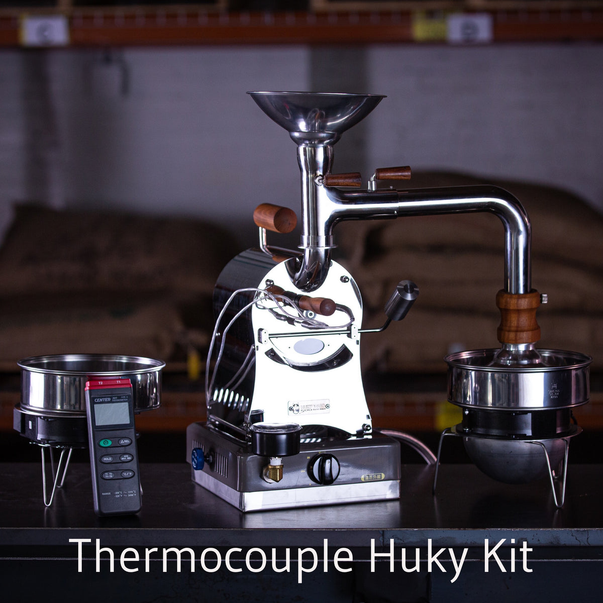 HUKY 500T, 500G GAS PROFESSIONAL AND HOME COFFEE ROASTER (COMPLETE KIT)